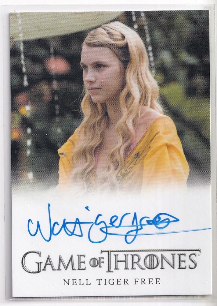 ミントモール Mint 新宿店 2018 Rittenhouse Game Of Thrones Season Seven Full Bleed Autograph Nell Tiger Free As Myrcella Baratheon