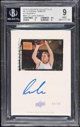 2019 Upper Deck Exquisite Collection Luka Doncic #09TLD 09-10 Rookie Tribute Autograph【44/99】【BGS MINT 9】