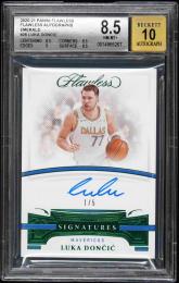 2020-21 Panini Flawless Luka Doncic #26 Autographs Emerald【1/5】【BGS NM-MT+8.5/AU10】 Dallas Mavericks