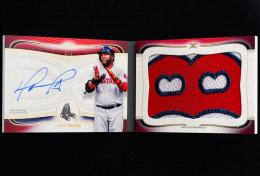 2021 Topps Definitive Collection David Ortiz #DAPBDO Autograph Patch Booklets Red【1/1】 Boston Redsox