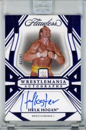 2024 Panini Flawless WWE Hulk Hogan Wrestlemania Autographs/Sapphire/#WM-HHG【10/20】 Wrestlemania I
