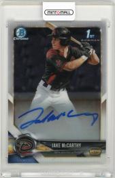 2018 Bowman Draft Jake McCarthy Chrome Autographs Arizona Diamondbacks