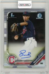 2019 Bowman Chrome Brayan Rocchio Prospect Autographs Clevland Guardians