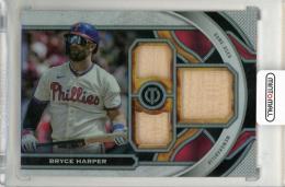 2023 TOPPS Tribute Bryce Harper Triple Relic #TR-BH【072/199】 Philadelphia Phillies