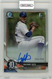 2018 Bowman Draft Gregory Soto Chrome Autographs Refractors【284/499】 Detroit Tigers