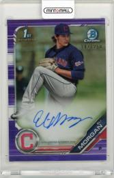 2019 Bowman Chrome Eli Morgan Prospect Autographs Purple Refractors【147/250】 Clevland Guardians