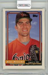 1992 TOPPS Debut '91 Mike Mussina #130 Baltimore Orioles