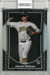 2025 Topps Chrome Jacob Wilson Shadow Etch Athletics
