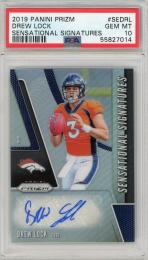 2019 PANINI Prizm Drew Lock Sensational Signatures #SEDRL【PSA10】 Denver Broncos
