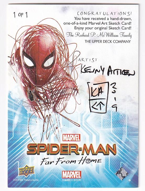 メーカー包装済】 スパイダーマン ミステリオ スケッチカード marvel ...