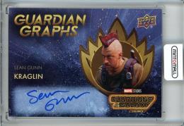 2024 UPPER DECK MARVEL STUDIOS GUARDIANS OF THE GALAXY Vol.3 Sean Gunn as Kraglin Guardian Graphs Horizontal/Auto/#GGH-SG