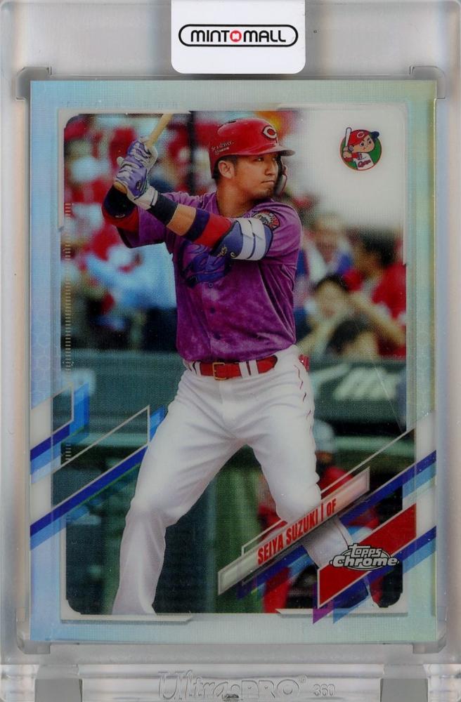 ブラック系激安人気新品 【鈴木誠也Topps Crome NPB150枚限定Blue箔
