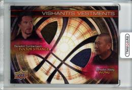 2016 Upper Deck Marvel Doctor Strange Benedict Cumberbatch as Doctor Strange / Benedict Wong as Wong Vishanti's Vestments/#VHD-DW