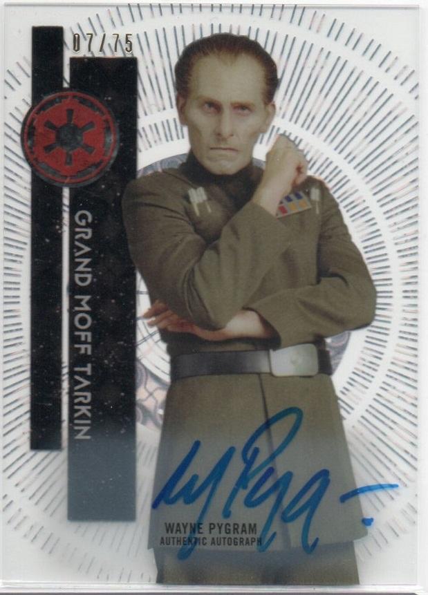 ミントモール Mint 池袋店 15 Topps Star Wars High Tek Tidal Diffractors Parallel Autograph Wayne Pygram Grand Moff Tarkin 07 75