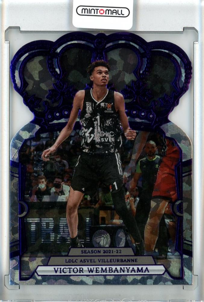 2023-24 Panini Crown Royale EuroLeague Basketball Victor Wembanyama Base/Purple Crystal Parallels/#3【13/25】 LDLC ASVEL Villeurbanne