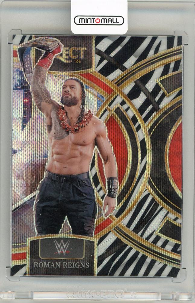 2024 Panini Select WWE Roman Reigns Zebra Prizm