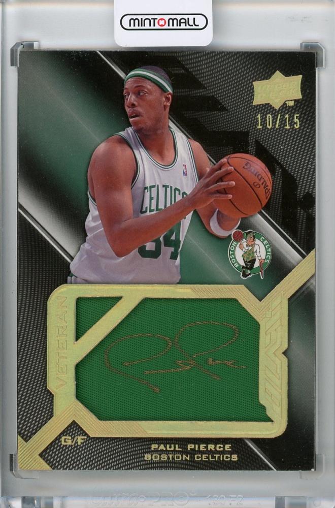 2008-09 UPPER DECK Black Paul Pierce #SVP-PP Veteran Auto Patch 