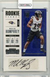 2017 Panini Contenders Football Marlon Humphrey Autograph Card Baltimore Ravens