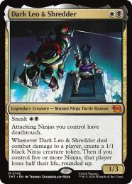 ダーク・レオとシュレッダー　ジャパンショーケース　フラクチャーfoil MTG フラクチャー・Foil】(299)□ショーケース□《ダーク・レオと