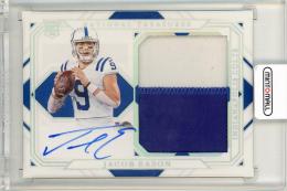 2020 Panini National Treasures Jacob Eason AUTHENTIC SIGNATURE Indianapolis Colts