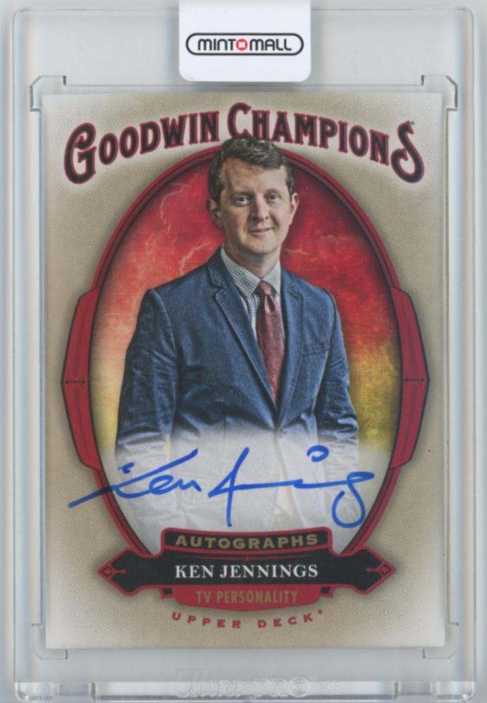  MINT 2020 GOODWIN CHAMPIONS Ken Jennings Autograph