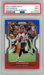 【PSA9(OC)】 2020 Panini Prizm  Joe Burrow Rookie Base Red White Blue Prizm