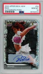 2022 Upper Deck AEW Riho Pyro/Autograph/#54【05/25】【PSA10】
