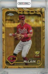 2024 Topps Gilded Collection Matt McLain Gold Wave Refractors #53 【49/75】 Cincinnati Reds