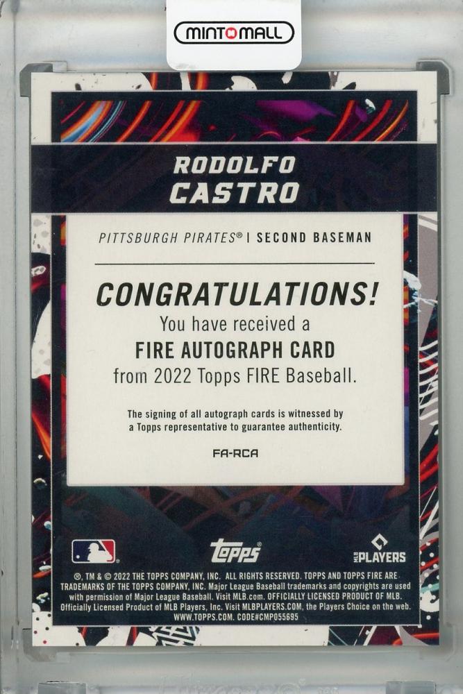 ミントモール / MINT 浦和店 / 2022 Topps Fire Pittsburgh Pirates Rodolfo Castro