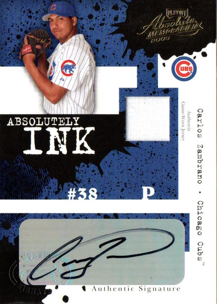 ミントモール Mint 三宮店 05 Absolute Memorabilia Carlos Zambrano Absolutely Ink Swatch Double 50 ミントモール Mint 三宮店 05 Absolute Memorabilia Carlos Zambrano Absolutely Ink Swatch Double 50