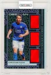 2019-20 Panini Obsidian Christian Fuchs Mosaic Material Relics Purple Electric Etch Parallels 【42/75】 Leicester City
