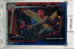 2023 Upper Deck Marvel Studios Spider-Man No Way Home I've Never Seen Him This Powerful #34 Blue and White Foil【10/25】《状態要確認》