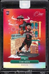 2019-20 Panini One and One Coby White  #11 Downtown Chicago Bulls