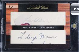 2011 Panini Donruss Limited Cuts #42 Lloyd Waner/Paul Waner Dual Cut Signatures #42【1/1】