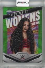 2025 Topps Chrome Tatum Paxley Women’s Division Neon Green Refractors #WD-TAT ※初期傷あり【94/99】 NXT