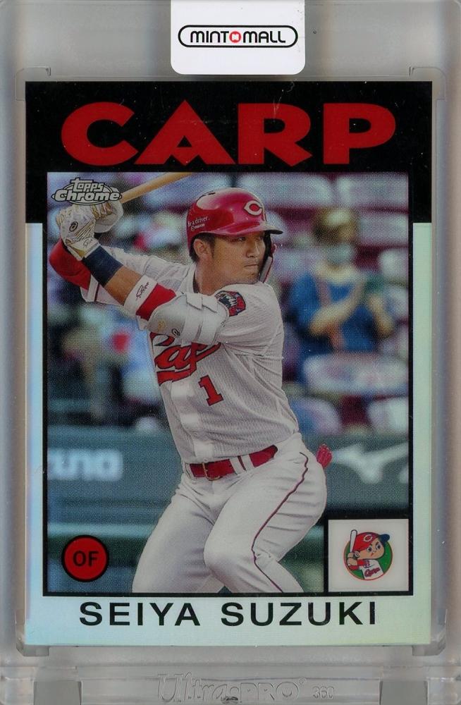 ブラック系激安人気新品 【鈴木誠也Topps Crome NPB150枚限定Blue箔