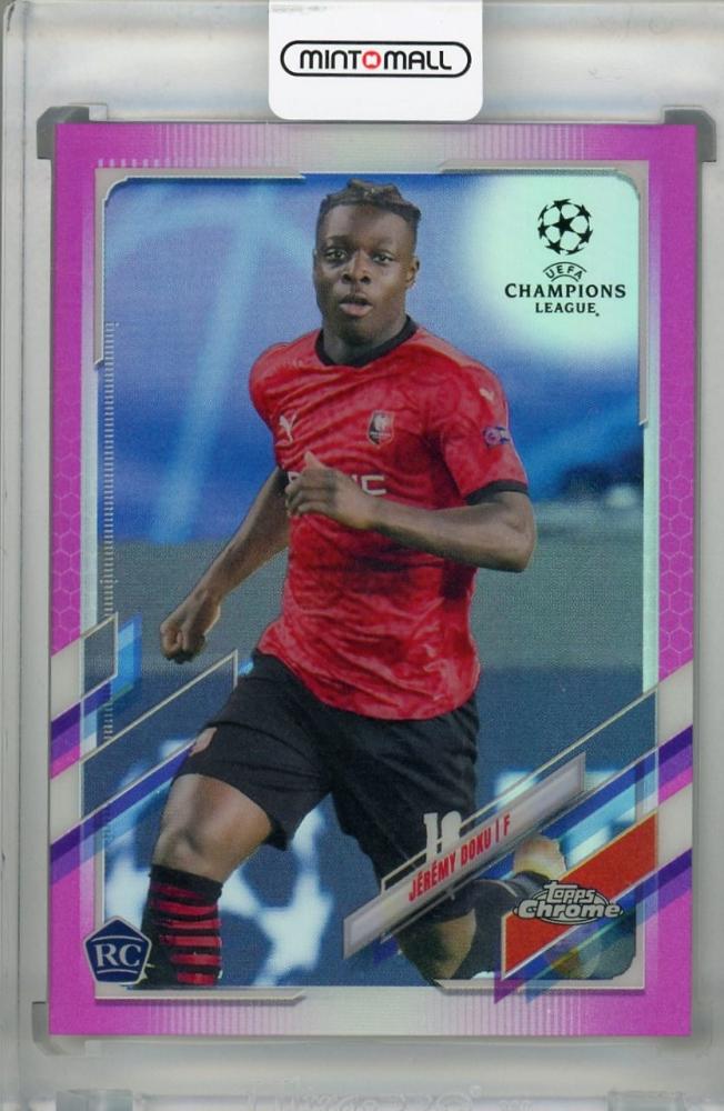 2020-21 Topps Chrome UEFA Champions League Stade Rennais FC Jeremy Doku Base Pink(パラレル版) 058/175