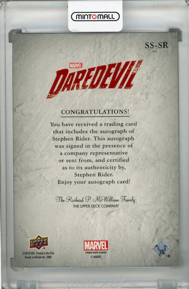 ミントモール / MINT 浦和店 / 2018 Upper Deck Daredevil Season 1 & 2 Stephen ...