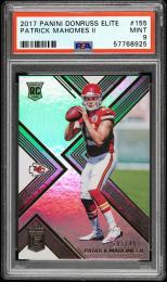 2017 Panini Donruss Elite #155 Patrick MahomesⅡ 【205/499】【PSA MINT 9】