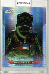 2020 Topps Chrome Star Wars Perspectives Resistance VS The First Oder  First Order Tie Fighter Pilot Resistance Base Prizm Refractor 108/299