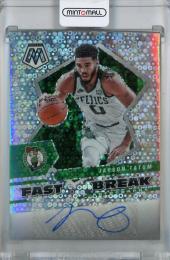 2021-22 Panini Mosaic  Jayson Tatum Autographs Fast Break #58 ※傷あり Boston Celtics