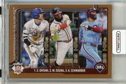2025 Topps Series 1 Shohei Ohtani / Marcell Ozuna / Kyle Schwarber Gold #144【1162/2025】
