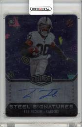 2023 Panini Plates & Patches Football Tre Tucker Steel Signatures Autograph【01/25】 Las Vegas Raiders