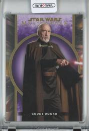 2022 Topps Star Wars Masterwork  Count Dooku Base/Purple/#69 43/50