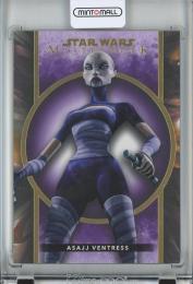 2022 Topps Star Wars Masterwork  Asajj Ventress Base/Purple/#31 2/50