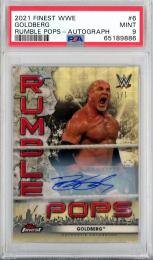 2021Topps Finest WWE Goldberg Rumble Pops Autograph SuperFractor (1of1)  【PSA9】