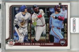 2025 Topps Series 1 Shohei Ohtani / Marcell Ozuna / Kyle Schwarber Base #144