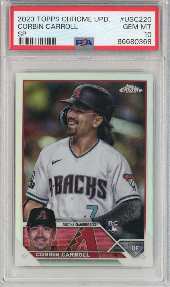 2023 Topps Chrome Update Corbin Carroll Photo Variation PSA10