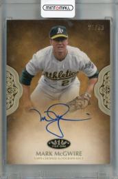 2019 Topps Tier One  Mark McGwire Prime Performers Autographs #PPA-MM ※白かけ・裏面傷あり【25/50(ジャージナンバー)】 Oakland Athletics