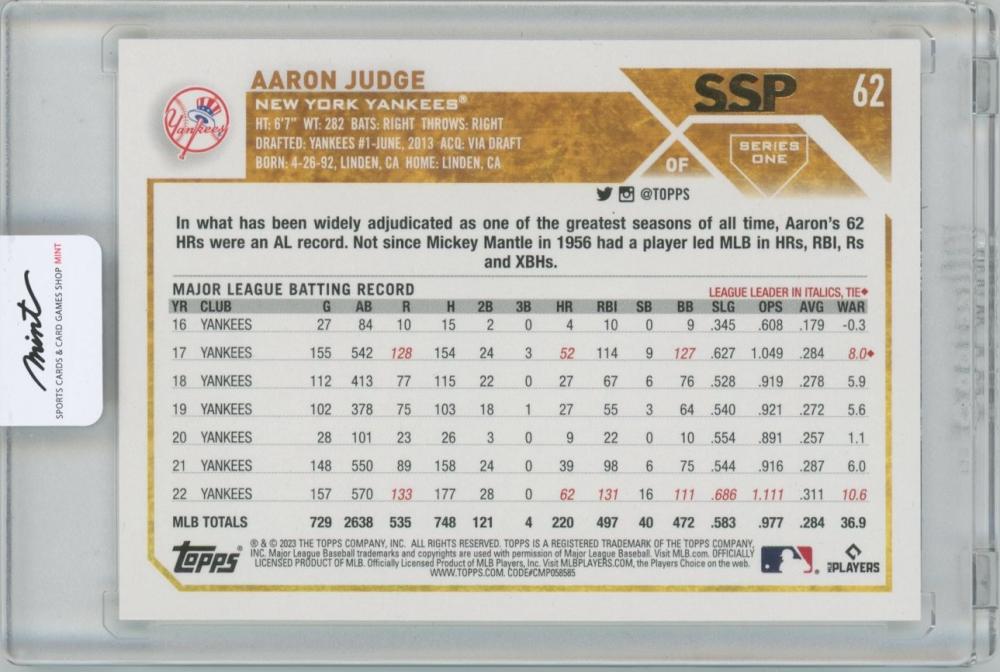 ミントモール / MINT 横浜店 / 2023 TOPPS Golden Mirror Image Variations 62 SSP